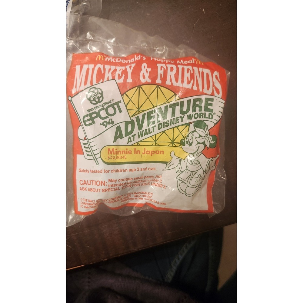 McDonald's Mickey and Friends Epcot 94 Adventure Happy‎ Meal Toys Set Of 2
